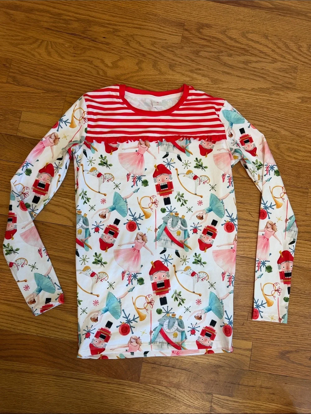 NWOT Millie Loves Lily Holiday Nutcracker & Ballerina Girl Pajamas in Red/White